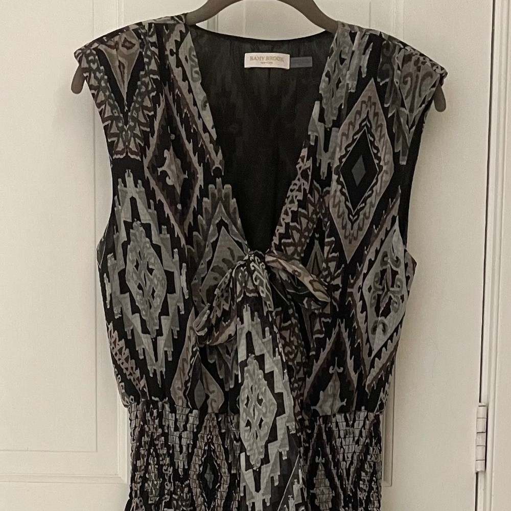 Ramy Brook Amara V-Neck Midi Dress